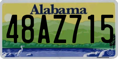 AL license plate 48AZ715