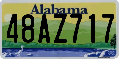 AL license plate 48AZ717