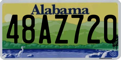 AL license plate 48AZ720