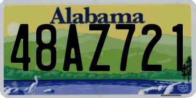 AL license plate 48AZ721