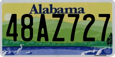 AL license plate 48AZ727