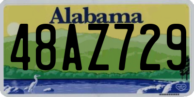 AL license plate 48AZ729