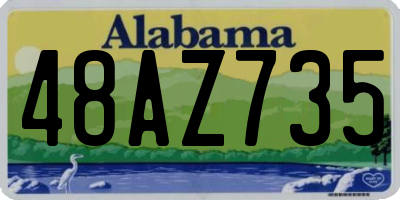AL license plate 48AZ735