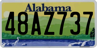 AL license plate 48AZ737