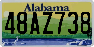AL license plate 48AZ738