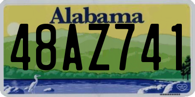 AL license plate 48AZ741