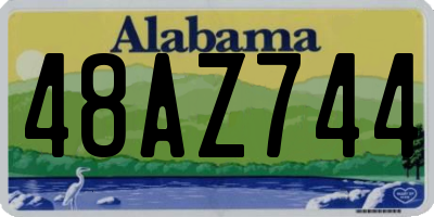 AL license plate 48AZ744