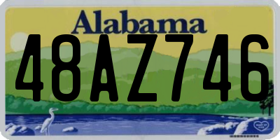AL license plate 48AZ746