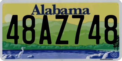 AL license plate 48AZ748