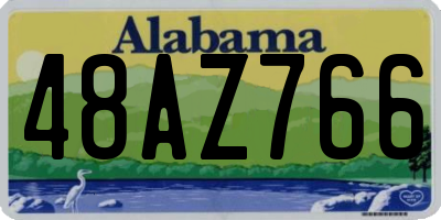 AL license plate 48AZ766