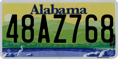 AL license plate 48AZ768