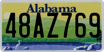 AL license plate 48AZ769