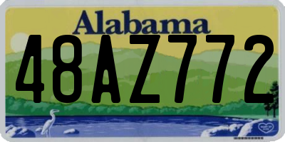 AL license plate 48AZ772