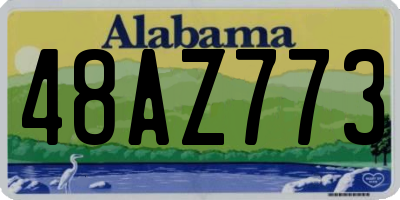 AL license plate 48AZ773