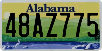 AL license plate 48AZ775