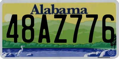 AL license plate 48AZ776