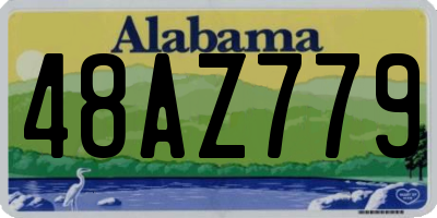 AL license plate 48AZ779