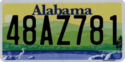 AL license plate 48AZ781
