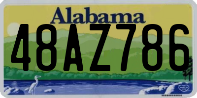 AL license plate 48AZ786