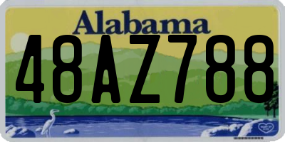 AL license plate 48AZ788