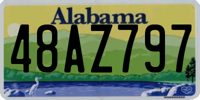 AL license plate 48AZ797