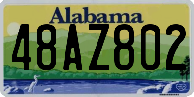 AL license plate 48AZ802