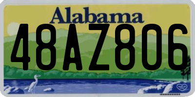 AL license plate 48AZ806