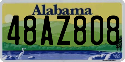 AL license plate 48AZ808