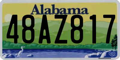 AL license plate 48AZ817