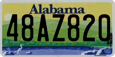AL license plate 48AZ820