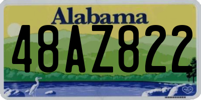 AL license plate 48AZ822