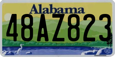 AL license plate 48AZ823