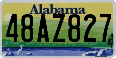 AL license plate 48AZ827