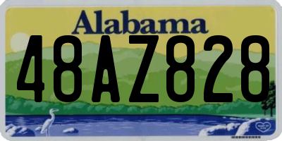 AL license plate 48AZ828