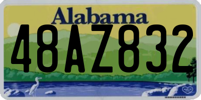 AL license plate 48AZ832