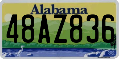 AL license plate 48AZ836