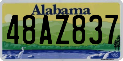 AL license plate 48AZ837