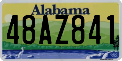 AL license plate 48AZ841