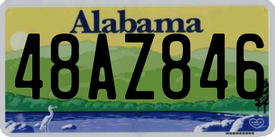 AL license plate 48AZ846
