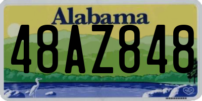 AL license plate 48AZ848