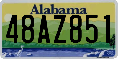 AL license plate 48AZ851