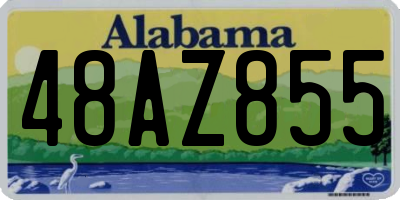 AL license plate 48AZ855