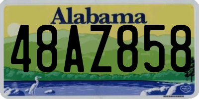 AL license plate 48AZ858