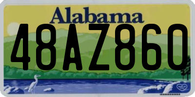 AL license plate 48AZ860
