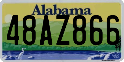 AL license plate 48AZ866