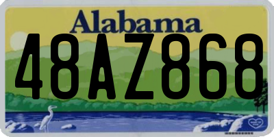 AL license plate 48AZ868