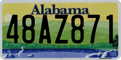 AL license plate 48AZ871
