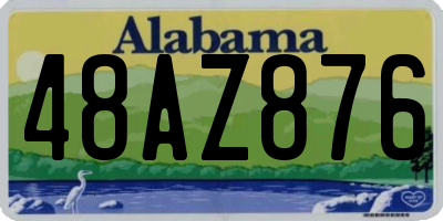 AL license plate 48AZ876