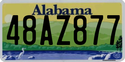 AL license plate 48AZ877