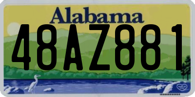 AL license plate 48AZ881